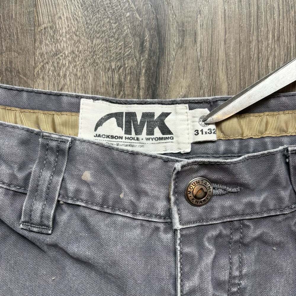 MK Faded Thrashed Gray Double Knee Pants - Picture 2 of 8